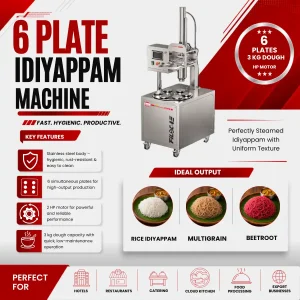 6 Plate Idiyappam Machine | Chandran Steels | Filoc 6