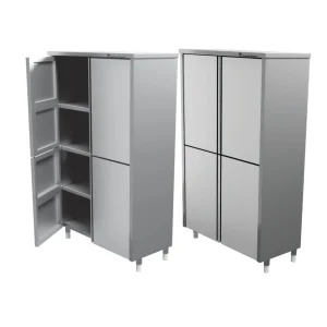 Stainless Steel Cupboard with Front Doors